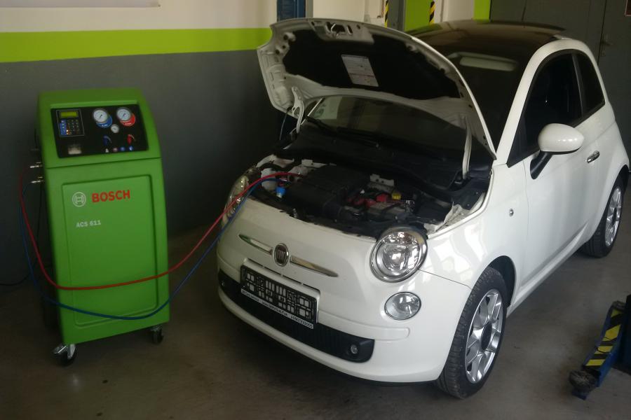 Fiat 500 servis klimatizácie